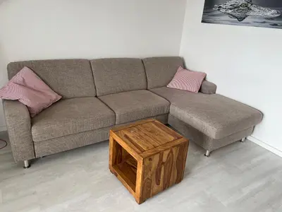 Ein Sitzbereich in der Unterkunft Berliner Hof 3-Zi-Wohnung mit Meerblick und Strandlage an der Promenade
