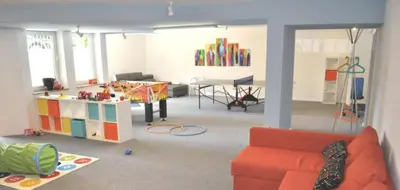 Ein Sitzbereich in der Unterkunft Schöne 3-Zi-Wohnung mit 