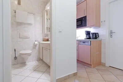 Ein Badezimmer in der Unterkunft Hang 7 Dünenperle