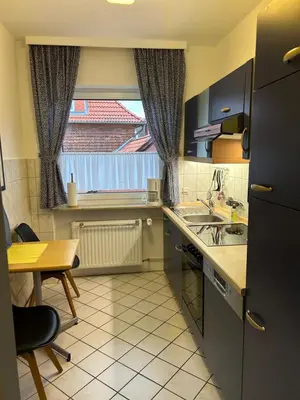 Küche/Küchenzeile in der Unterkunft Haus Potosi, Travemünde