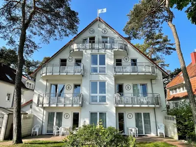 Das Gebäude in dem sich die Ferienwohnung befindet