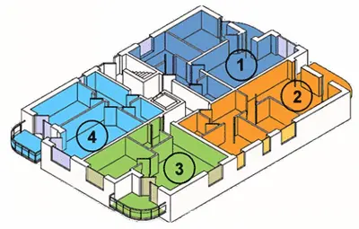 Grundriss der Unterkunft Haus Niedersachsen Apartment 1