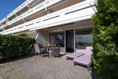 Ein Balkon oder eine Terrasse in der Unterkunft Ferienpark Sierksdorf App 27 - Strandlage