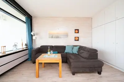 Ein Sitzbereich in der Unterkunft Ferienpark Sierksdorf App 61 - Strandlage