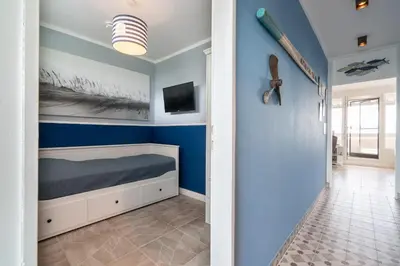 Ein Bett oder Betten in einem Zimmer der Unterkunft Ferienpark Sierksdorf App 120 - Strandlage