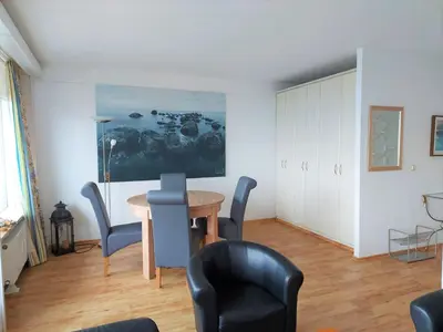 Ein Sitzbereich in der Unterkunft Ferienpark Sierksdorf App 116 - Strandlage