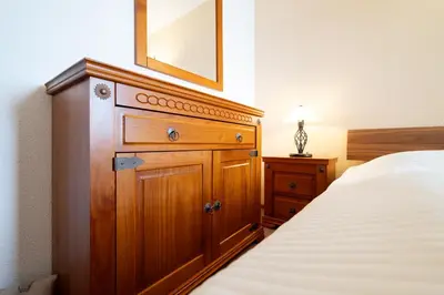 Ein Bett oder Betten in einem Zimmer der Unterkunft Ferienpark Sierksdorf App 304 - Strandlage
