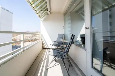 Ein Balkon oder eine Terrasse in der Unterkunft Ferienpark Sierksdorf App 299 - Strandlage