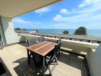 Ein allgemeiner Meerblick oder ein Meerblick von der Ferienwohnung aus