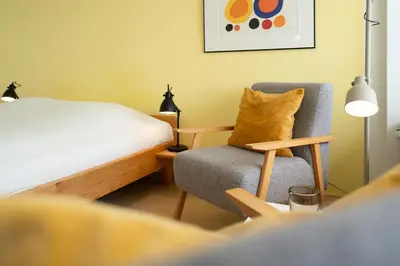 Ein Bett oder Betten in einem Zimmer der Unterkunft Ferienpark Sierksdorf App 323 - Strandlage