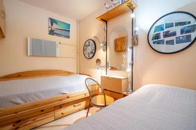 Ein Bett oder Betten in einem Zimmer der Unterkunft Ferienpark Sierksdorf App 294 - Strandlage