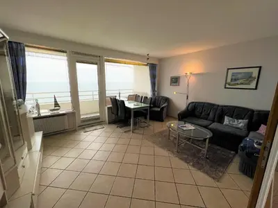 Ein Sitzbereich in der Unterkunft Ferienpark Sierksdorf App 356 - Strandlage