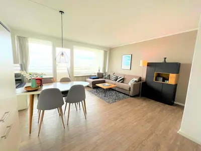 Ein Sitzbereich in der Unterkunft Ferienpark Sierksdorf App 473 - Strandlage