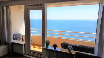 Ein allgemeiner Meerblick oder ein Meerblick von der Ferienwohnung aus