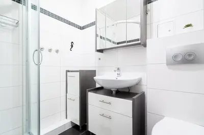 Ein Badezimmer in der Unterkunft Ferienpark Sierksdorf App 464 - Strandlage