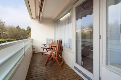 Ein Balkon oder eine Terrasse in der Unterkunft Ferienpark Sierksdorf App 364 - Strandlage