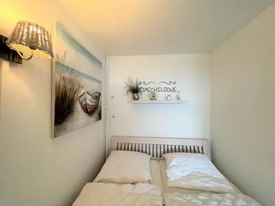 Ein Bett oder Betten in einem Zimmer der Unterkunft Ferienpark Sierksdorf App 337 - Strandlage