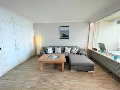 Ein Sitzbereich in der Unterkunft Ferienpark Sierksdorf App 413 - Strandlage