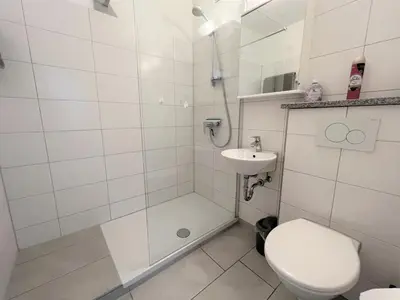 Ein Badezimmer in der Unterkunft Ferienpark Sierksdorf App 428 - Strandlage