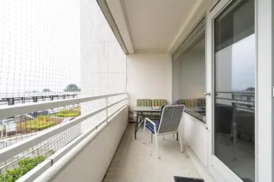 Ein Balkon oder eine Terrasse in der Unterkunft Ferienpark Sierksdorf App 495 - Strandlage
