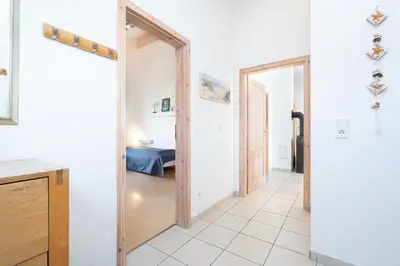 Ein Bett oder Betten in einem Zimmer der Unterkunft Strandpark Sierksdorf H087