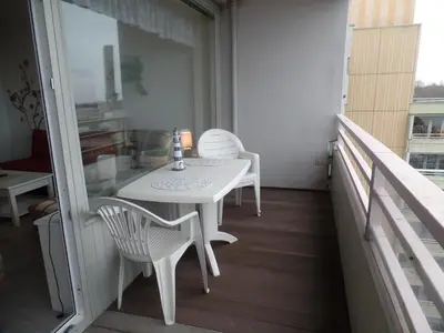 Ein Balkon oder eine Terrasse in der Unterkunft Ferienpark Sierksdorf App 763 - Strandlage