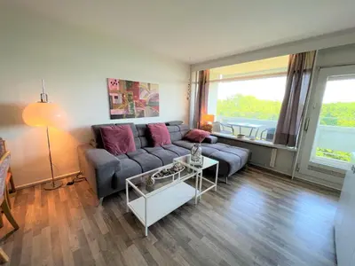 Ein Sitzbereich in der Unterkunft Panoramic App A05-2