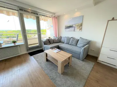 Ein Sitzbereich in der Unterkunft Ferienpark Sierksdorf App 782 - Strandlage