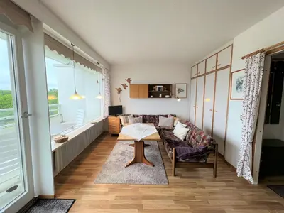 Ein Sitzbereich in der Unterkunft Ferienpark Sierksdorf App 789 - Strandlage