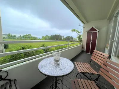Ein Balkon oder eine Terrasse in der Unterkunft Ferienpark Sierksdorf App 555 - Strandlage