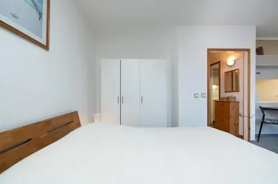 Ein Bett oder Betten in einem Zimmer der Unterkunft Ferienpark Sierksdorf App 715 - Strandlage