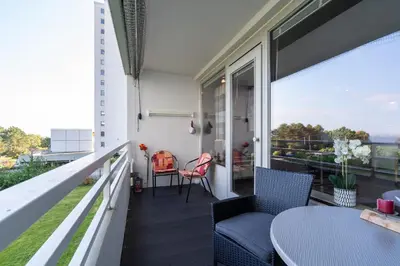 Ein Balkon oder eine Terrasse in der Unterkunft Ferienpark Sierksdorf App 590 - Strandlage