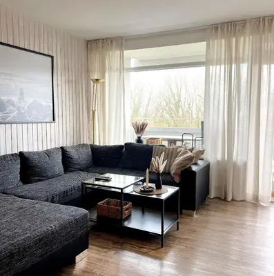 Ein Sitzbereich in der Unterkunft Panoramic App A03-1