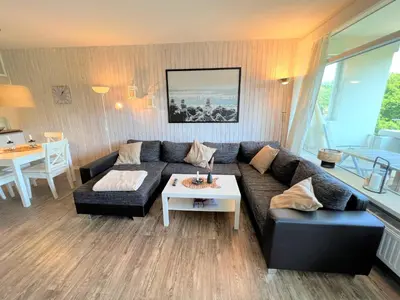 Ein Sitzbereich in der Unterkunft Panoramic App A03-1