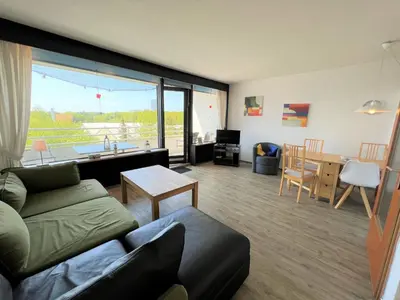 Ein Sitzbereich in der Unterkunft Ferienpark Sierksdorf App 729 - Strandlage