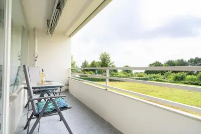 Ein Balkon oder eine Terrasse in der Unterkunft Ferienpark Sierksdorf App 564 - Strandlage