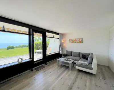 Ein Sitzbereich in der Unterkunft Ferienpark Sierksdorf App 06 - Strandlage
