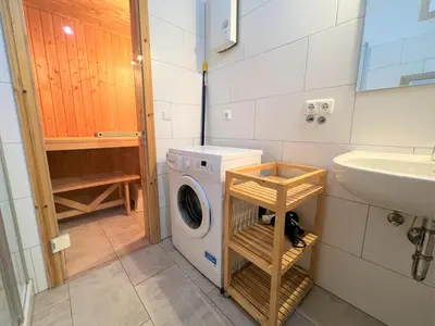 Ein Badezimmer in der Unterkunft Strandpark Sierksdorf H049
