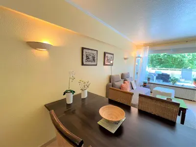 Ein Sitzbereich in der Unterkunft Panoramic App C02-1