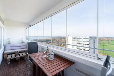 Ein Sitzbereich in der Unterkunft Panoramic App A14-zehn