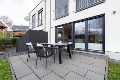 Ein Patio oder anderer Außenbereich in der Unterkunft Objekte in Sierksdorf Heimathafen 54 10