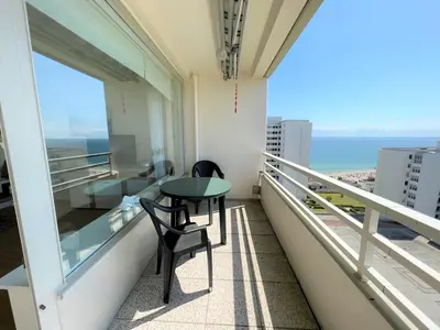 Ein Balkon oder eine Terrasse in der Unterkunft Ferienpark Sierksdorf App 793 - Lillis Oase
