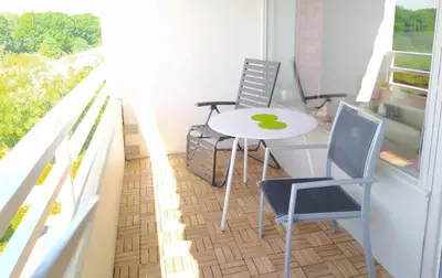 Ein Balkon oder eine Terrasse in der Unterkunft Ferienpark Sierksdorf App 544 - Strandlage