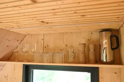 Kaffee-/Teezubehör in der Unterkunft Tiny House Pioneer 1 - Salemer See