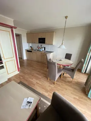 Küche/Küchenzeile in der Unterkunft Haus Niedersachsen Apartment 6