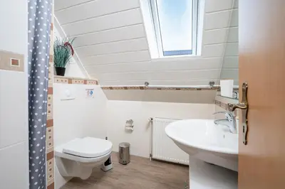 Ein Badezimmer in der Unterkunft Strandwinkel