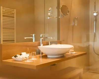 Ein Badezimmer in der Unterkunft SeeHuus Lifestyle Hotel