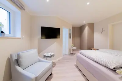 TV/Unterhaltungsangebot in der Unterkunft Ferienwohnung 4 Haus Meeresrauschen in Haffkrug