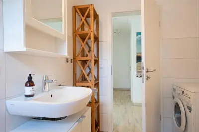 Ein Badezimmer in der Unterkunft Ostseelaune