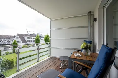 Ein Balkon oder eine Terrasse in der Unterkunft Hauptstraße 26e Deck 9